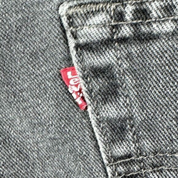 VTG Levis 550 Jean Shorts Jorts Mens 34 Relaxed Fit Cut Off Distressed Grunge* - Picture 6 of 11